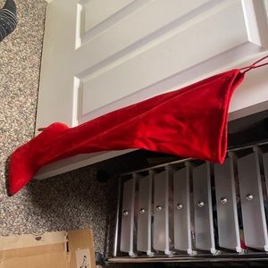 Fashion Nova 8.5 Red Thigh-High Boots